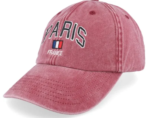 Sale Iconic Paris France Washed Dad Cap - Green