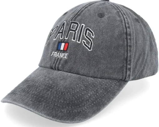 Sale Iconic Paris France Washed Dad Cap - Green
