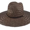 Straw Hat-Brixton Parsons Sun Hat Deep Brown Straw Hat -
