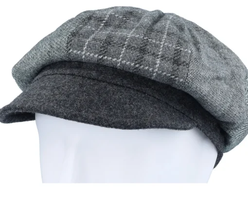 Vega-Seeberger Patchwork Antracite Balloon Vega Cap - Grey