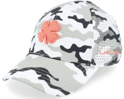 Sale Black Clover Patriot 3 Camo W Living Coral Clover Flexfit -