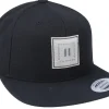 Snapback-Fair Pause Square Grey Patch Black Snapback -