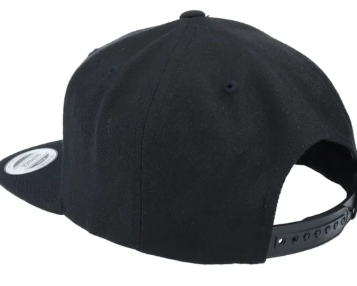 Snapback-Fair Pause Square Grey Patch Black Snapback -