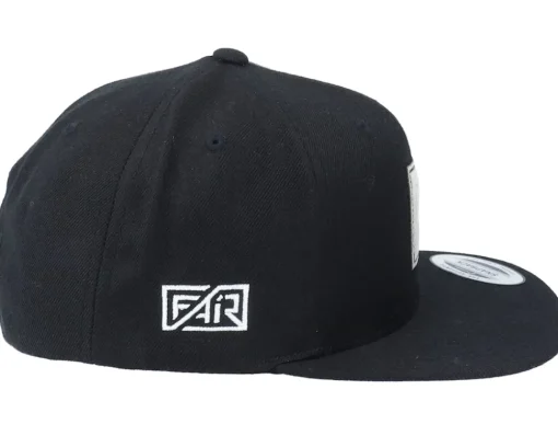 Snapback-Fair Pause Square Grey Patch Black Snapback -