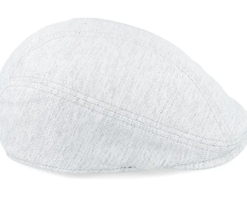 Discount Upfront Pax Sixpence Light Melange Flat Cap - Grey