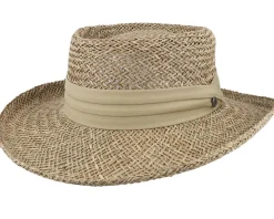 Straw Hat-Jaxon & James Pebble Beach Natural Gambler Straw Hat -