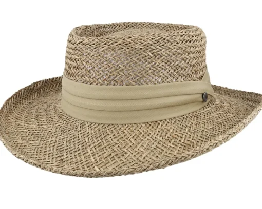 Straw Hat-Jaxon & James Pebble Beach Natural Gambler Straw Hat -