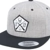 Clearance GUNS n SKULLS Pentagon Black/Grey Snapback -