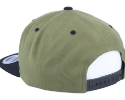 Snapback-Skillfish Perch Black Applique Olive/Black Snapback -