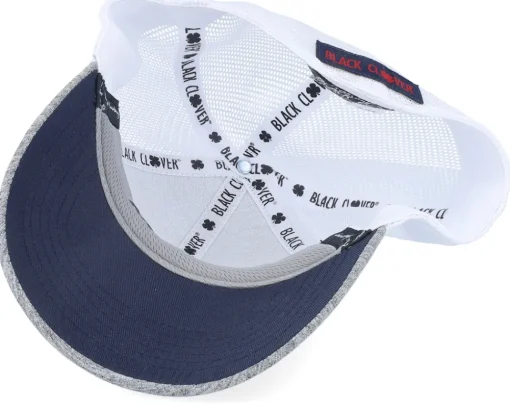 Hot Black Clover Perfect Luck 1 Char/White Mesh/Navy Trucker -