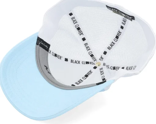 Sale Black Clover Perfect Luck Sky Blue/White/Black Trucker -