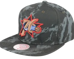 Best Mitchell & Ness Philadelphia 76ers Down For All Snapback - Black