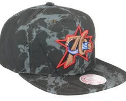 Best Mitchell & Ness Philadelphia 76ers Down For All Snapback - Black