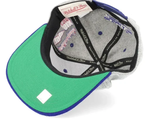 Snapback-Mitchell & Ness Philadelphia 76ers Melton Patch /Royal Snapback - Grey