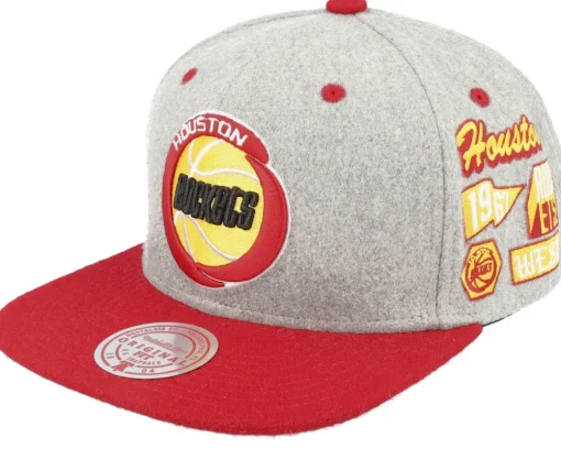 Snapback-Mitchell & Ness Philadelphia 76ers Melton Patch /Royal Snapback - Grey