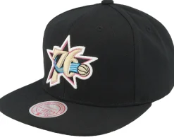 Snapback-Mitchell & Ness Philadelphia 76ers Neon Tropical Hwc Snapback - Black