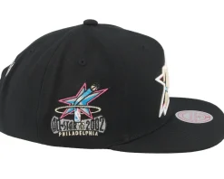 Snapback-Mitchell & Ness Philadelphia 76ers Neon Tropical Hwc Snapback - Black