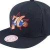 Snapback-Mitchell & Ness Philadelphia 76ers Team Ground 2.0 Snapback - Black