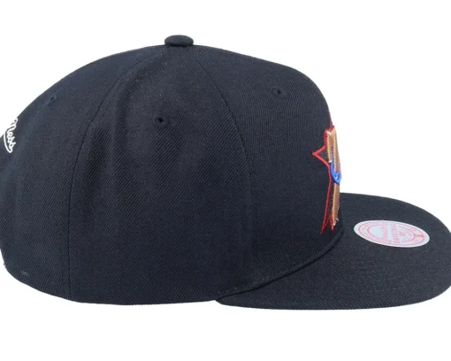 Snapback-Mitchell & Ness Philadelphia 76ers Team Ground 2.0 Snapback - Black