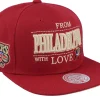 Snapback-Mitchell & Ness Philadelphia 76ers With Love Hwc Snapback - Red