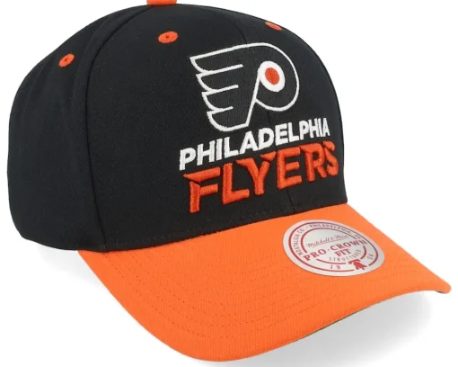Adjustable-Mitchell & Ness Philadelphia Flyers All In 2.0 Pro /Orange Adjustable - Black