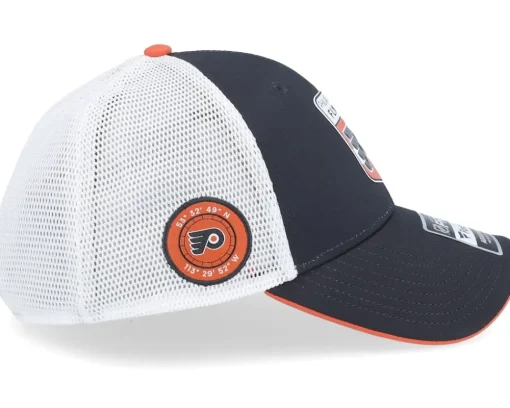 Clearance Fanatics Philadelphia Flyers Authentic Pro Draft Podium Athletic Navy/White Trucker - Black