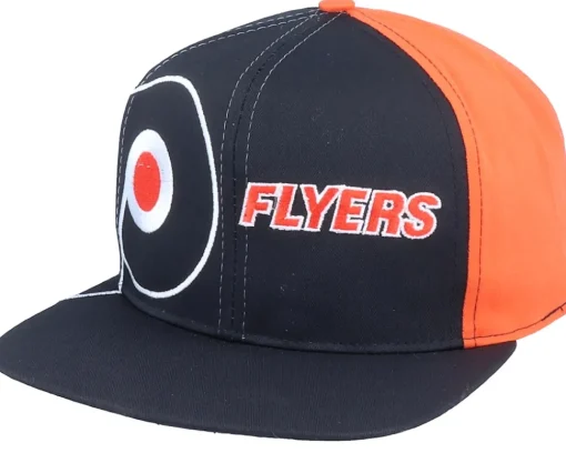 Snapback-Twins Enterprise Philadelphia Flyers Big Logo NHL Vintage Black/Orange Snapback -