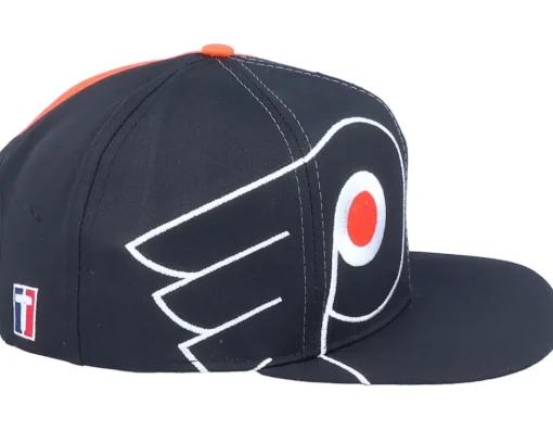 Snapback-Twins Enterprise Philadelphia Flyers Big Logo NHL Vintage Black/Orange Snapback -