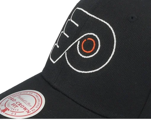 Sale Mitchell & Ness Philadelphia Flyers Neon Logo Pro Adjustable - Black