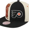 Best Mitchell & Ness Philadelphia Flyers Pop Panel Off White/Black Snapback - Beige, Black