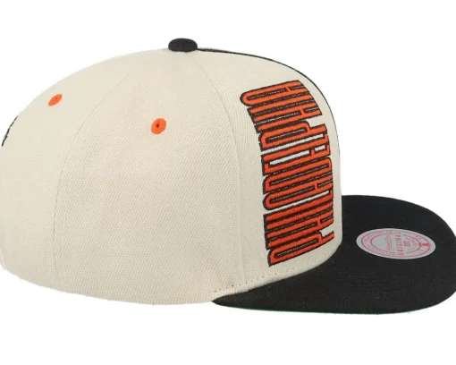 Best Mitchell & Ness Philadelphia Flyers Pop Panel Off White/Black Snapback - Beige, Black
