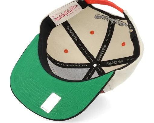 Best Mitchell & Ness Philadelphia Flyers Pop Panel Off White/Black Snapback - Beige, Black