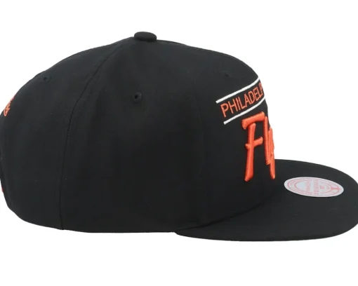 Clearance Mitchell & Ness Philadelphia Flyers Retro Lock Up Snapback - Black