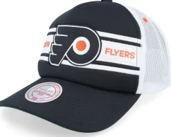 Trucker-Mitchell & Ness Philadelphia Flyers Sideline Vintage /White A-frame Trucker - Black