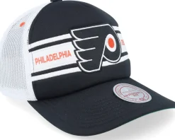 Trucker-Mitchell & Ness Philadelphia Flyers Sideline Vintage /White A-frame Trucker - Black