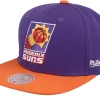 Snapback-Mitchell & Ness Phoenix Suns Back In Action Purple/Orange Snapback -