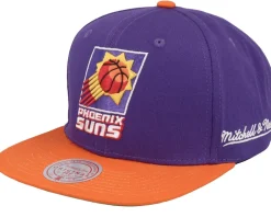 Snapback-Mitchell & Ness Phoenix Suns Back In Action Purple/Orange Snapback -