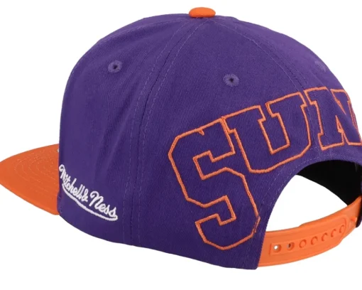 Snapback-Mitchell & Ness Phoenix Suns Back In Action Purple/Orange Snapback -