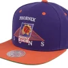 Snapback-Mitchell & Ness Phoenix Suns Monument Purple/Orange Snapback -