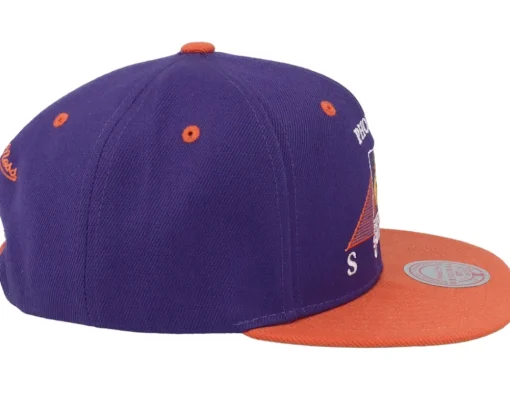 Snapback-Mitchell & Ness Phoenix Suns Monument Purple/Orange Snapback -