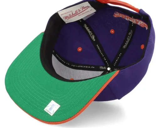 Snapback-Mitchell & Ness Phoenix Suns Monument Purple/Orange Snapback -
