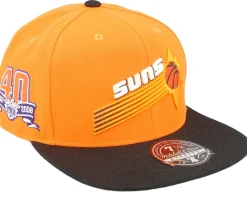 Fitted-Mitchell & Ness Phoenix Suns Team Side 1 Orange/Black Fitted -