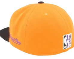 Fitted-Mitchell & Ness Phoenix Suns Team Side 1 Orange/Black Fitted -
