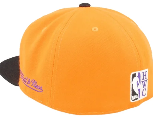 Fitted-Mitchell & Ness Phoenix Suns Team Side 1 Orange/Black Fitted -
