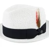 Online Jaxon & James Pinch Crown Toyo Braided Trilby - White
