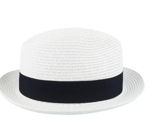 Online Jaxon & James Pinch Crown Toyo Braided Trilby - White