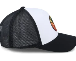 Trucker-Iconic Pineapple Sunset Retro Black/White Trucker -