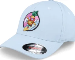 Clearance Iconic Pineapple Surfer Summer Carolina Blue Flexfit -