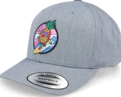 Kids-Kiddo Cap Pineapple Surfer Summer Grey Adjustable -