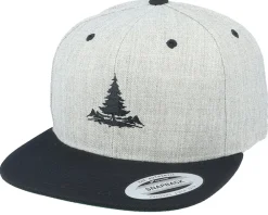 Snapback-Wild Spirit Pinetree Heather Grey/Black Snapback -